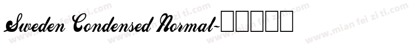 Sweden Condensed Normal字体转换